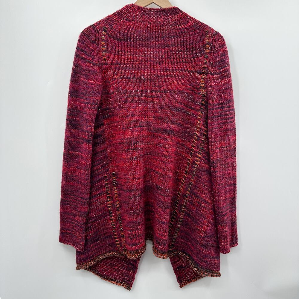 Zadig & Voltaire Daphnee Pegasus Open Cardigan Alpaca Blend in Red Marled Size S - Picture 4 of 13